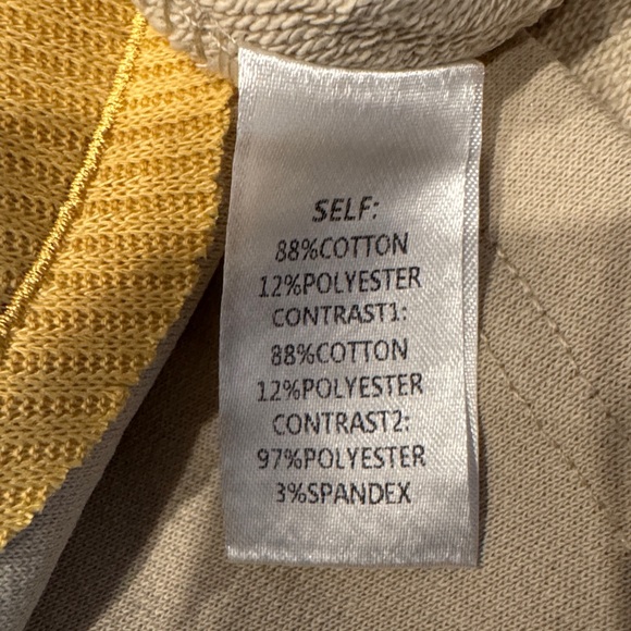 734: EASEL NWT SWEATSHIRT MUSTARD GREY (R2) - Picture 2 of 2